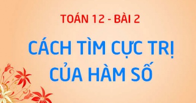 Cực trị của hàm số là gì? Cách tìm cực trị (cực đại, cực tiểu) của hàm số - Giải tích 12 bài 2